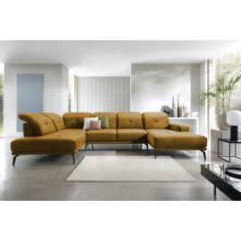 Eltap Bretan Loco Corner Sofa 205x350x107cm, Yellow (CO-BRE-LT-45LO) | Corner couches | prof.lv Viss Online