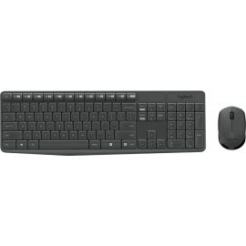 Logitech MK235 Keyboard + Mouse US Black (920-007931) | Keyboards | prof.lv Viss Online