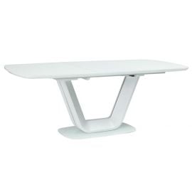 Стол Armani Signal раскладной 160x90 см, белый (ARMANIBB) | Стеклянные столы | prof.lv Viss Online