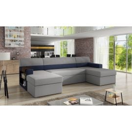 Eltap Markos Jasmine/Soft Corner Pull-Out Sofa 57x314x86cm, Grey (M13) | Living room furniture | prof.lv Viss Online