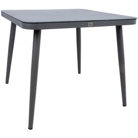 Дачный стол Home4You Andros, 90x90x75 см, серый (21188) | Садовые столы | prof.lv Viss Online