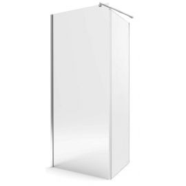 Стеклянная стена для душа Stikla Serviss Due Fix 110 см H=200 см Хром 110DUE_F | Двери и стены для душа | prof.lv Viss Online