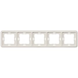 Siemens Delta Profile Surface Mounting Frame 5-gang, White (5TG1775) | Mounted switches and contacts | prof.lv Viss Online