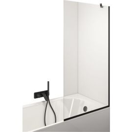 Стеклянная стена для ванны Noris Cor 100NOR_CB прямоугольная 100x150 см прозрачная черная | Stikla Serviss | prof.lv Viss Online