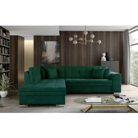 Eltap Pieretta Monolith Corner Pull-Out Sofa 58x260x80cm, Green (Prt_42) | Corner couches | prof.lv Viss Online