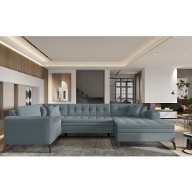 Eltap Montez Savoi Corner Pull-Out Sofa 180x340x93cm, Blue (CO-MON-RT-100SA) | Corner couches | prof.lv Viss Online