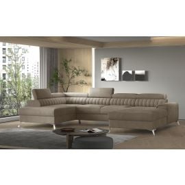 Eltap Lacante Cloud Corner Pull-Out Sofa 202x354x92cm, Brown (CO-LAC-LT-20NU) | Living room furniture | prof.lv Viss Online