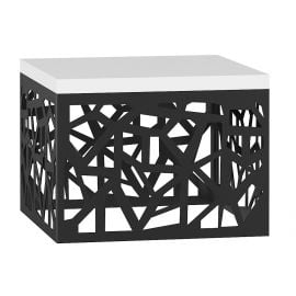 Столик для кофе Adrk Tachta 60x60x45 см, белый/черный (CT-Tac-WS-H010) | Adrk | prof.lv Viss Online