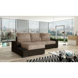 Eltap Black Dora/ Dora Corner Pull-Out Sofa 165x245x90cm, Brown (Ng11) | Sofas | prof.lv Viss Online