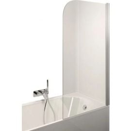 Стеклянная панель Carla 120CAR для угловой ванны 150x116.5см, хром | Стенки для ванны | prof.lv Viss Online