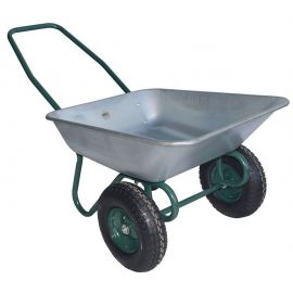 Garden Cart 78l Silver (1032) | Wheelbarrow | prof.lv Viss Online