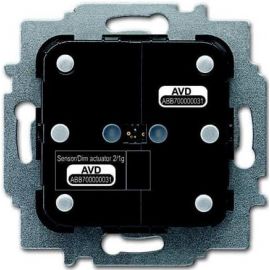 Abb SDA-F-2.1.1 Диммер/Датчик выключателя настенный 2/1-к Black (2CKA006220A0127) | Abb | prof.lv Viss Online