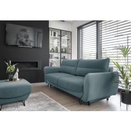Eltap Silva Retractable Sofa 236x95x90cm Universal Corner, Blue (SO-SIL-100VE) | Upholstered furniture | prof.lv Viss Online