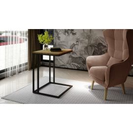 Eltap Vigo Coffee Table 45x45x67cm, Oak/Black (Vigo_1) | Wooden tables | prof.lv Viss Online