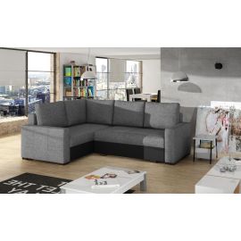 Stūra Dīvāns Izlaižams Eltap Corona Sawana/Soft 162x235x90cm Kreisais Stūris Pelēks/Melns (Cor_12) | Izvelkamie dīvāni | prof.lv Viss Online