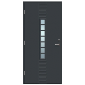 Viljandi Andre VU-T1 7R Exterior Door, Grey, 988x2080mm, Left (510735) | Exterior doors | prof.lv Viss Online