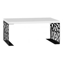 Black Coffee Table 70x100x45cm, White/Black (CT-Sem-WS-H007) | Adrk | prof.lv Viss Online