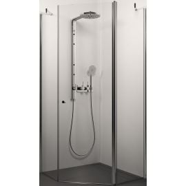 Glass Service Simona 80x80cm H=200cm Corner Shower Enclosure Transparent Chrome (80X80SIM) | Shower cabines | prof.lv Viss Online
