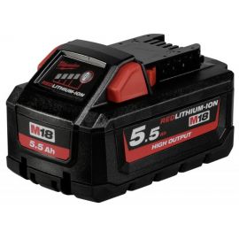 Milwaukee M18 HB5.5 Battery Li-ion 18V 5.5Ah (4932464712) | Batteries and chargers | prof.lv Viss Online