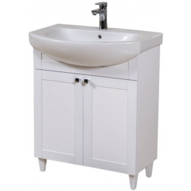 Aqua Rodos Woodmix 70 Bathroom Sink with Cabinet White (1959511) | Bathroom furniture | prof.lv Viss Online
