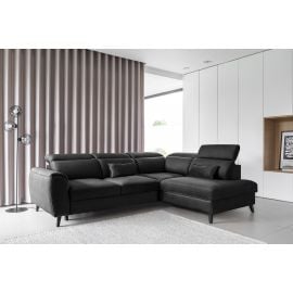 Eltap Noble Savoi Corner Pull-Out Sofa 201x255x100cm, Black (CO-NOB-RT-10SAV) | Sofas | prof.lv Viss Online