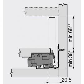 Blum myLegrabox M Drawer, 500mm, Carbon/Grey (53.50.05.23) | Blum | prof.lv Viss Online