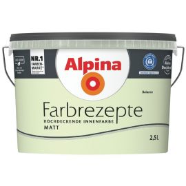Альпина Фарбрецепте цвет для стен, матовый | Краски для внутренных работ (для стен и потолков) | prof.lv Viss Online