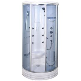 Duschy 6006 92x92cm Massage Shower Cabin Silver | Shower cabines | prof.lv Viss Online