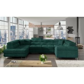 Eltap Letto Kronos Corner Pull-Out Sofa 58x340x90cm, Green (Le_44) | Living room furniture | prof.lv Viss Online