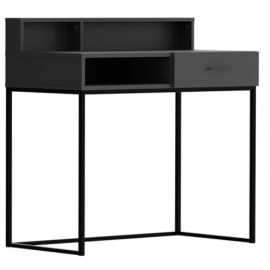 Черно-красно-белый Modeo Косметический столик 100x55x101см Черный | Косметические столы | prof.lv Viss Online