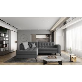 Eltap Lanvin Flores Corner Pull-Out Sofa 210x260x93cm, Grey (CO-LAN-LT-05FL) | Living room furniture | prof.lv Viss Online