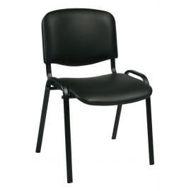 Кресло для посетителей Home4You ISO 42x54x82 см, черное (40761) | Офисная мебель | prof.lv Viss Online
