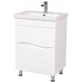 Aqua Rodos Alfa 60 Bathroom Sink with Cabinet White (1958330) | Sinks with Cabinet | prof.lv Viss Online