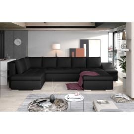 Izlaižams Dīvāns Eltap Giovanni Soft U Veida 200x340x88cm Labais Stūris Melns (GI17) | Izvelkamie dīvāni | prof.lv Viss Online