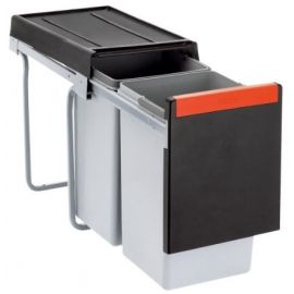 Atkritumu Tvertne (Miskaste) Franke WB Cube 30 M Šķirošanai, Ar Stiprinājumiem Ar 2 Nodalījumiem 2x15l (134.0039.553) | Atkritumu šķirošanas sistēmas | prof.lv Viss Online