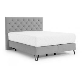 Кровать Eltap Cortina Nube с матрасом, серого цвета, 215x158x130 см | Кровати с матрасом | prof.lv Viss Online