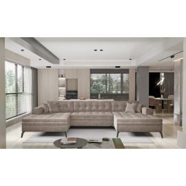 Eltap Vertizo Light Corner Pull-Out Sofa 170x350x93cm, Beige (CO-VER-UV-20LE) | Corner couches | prof.lv Viss Online