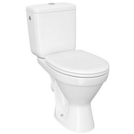 Cersanit Cersania II Toilet Bowl with Horizontal (90°) Outlet and Soft Close Seat White | Toilets | prof.lv Viss Online