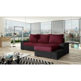 Eltap Black Malmo/Soft Pull-Out Sofa 165x245x90cm, Red (Ng05) | Corner couches | prof.lv Viss Online