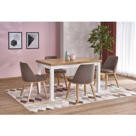 Halmar Tiago 2 Extendable Table 140x80cm, Oak/White | Wooden tables | prof.lv Viss Online