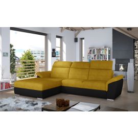 Stūra Dīvāns Izvelkams Eltap Trevisco Omega/Soft 216x272x100cm, Dzeltens (Tre_16) | Dīvāni | prof.lv Viss Online