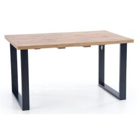 Halmar Venom Extendable Table 160x90cm, Oak/Black | Halmar | prof.lv Viss Online