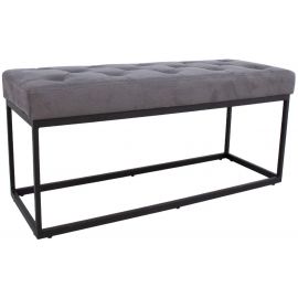 Home4You Bedside Table Brigitte, 35x100x47cm, Grey (10383) | Upholstered furniture | prof.lv Viss Online