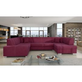 Izvelkams Dīvāns Eltap Havana MatVelvet U Veida 207x320x73cm Labais Stūris Sarkans (Hv29) | Izvelkamie dīvāni | prof.lv Viss Online