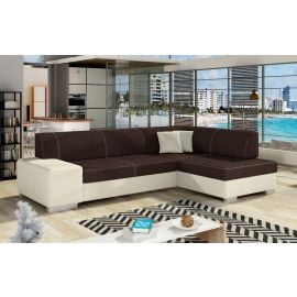 Stūra Dīvāns Izvelkams Eltap Fabio Sawana/Soft 167x268x73cm Labais Stūris Brūns/Bēšs (F14) | Izvelkamie dīvāni | prof.lv Viss Online