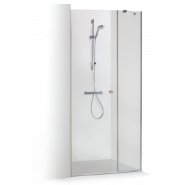 Baltic Brasta Rita 90cm Shower Door Transparent Chrome (146668) | Shower doors and walls | prof.lv Viss Online