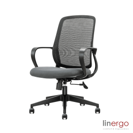 Biroja Krēsls Linergo Nord Ergo, 51x52x104cm, Pelēks (33-2132-PM) | Linergo | prof.lv Viss Online