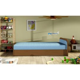 Eltap Parys Single Bed 80x190cm, With Mattress, Blue (PS_01) | Single beds | prof.lv Viss Online