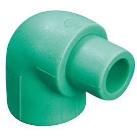 Kan-therm PPR i-ā Fitting 90° D20mm Green (4302102005021) | For water pipes and heating | prof.lv Viss Online