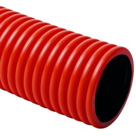 Corrugated Conduit 90mm Without Drawstring, Red(KF 09090_BA) | Installation materials | prof.lv Viss Online